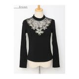 胸元を煌びやかに輝かせるビジューシアートップス レディース ファッション | Sawa a la mode | 詳細画像25