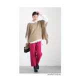 ゆったり体を包み込むフリンジニットポンチョ レディース ファッション | Sawa a la mode | 詳細画像2 