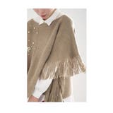 ゆったり体を包み込むフリンジニットポンチョ レディース ファッション | Sawa a la mode | 詳細画像9 