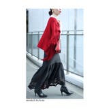 ゆったり体を包み込むフリンジニットポンチョ レディース ファッション | Sawa a la mode | 詳細画像30 