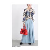 ストーン煌めく青い薔薇の起毛ニットトップス レディース ファッション | Sawa a la mode | 詳細画像6 