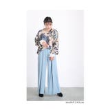 ストーン煌めく青い薔薇の起毛ニットトップス レディース ファッション | Sawa a la mode | 詳細画像15 