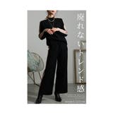 スポーティを添えるサイドラインニット地セットアップ レディース ファッション | Sawa a la mode | 詳細画像2