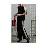 スポーティを添えるサイドラインニット地セットアップ レディース ファッション | Sawa a la mode | 詳細画像6