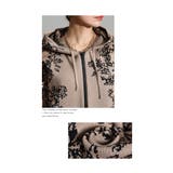 レトロモダンな華を纏うニット地セットアップ レディース ファッション | Sawa a la mode | 詳細画像4