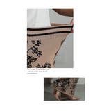 レトロモダンな華を纏うニット地セットアップ レディース ファッション | Sawa a la mode | 詳細画像12
