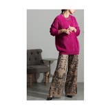 レトロモダンな華を纏うニット地セットアップ レディース ファッション | Sawa a la mode | 詳細画像17