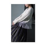 アートフルを着飾る裾フリンジ長袖ニット トップス レディース | Sawa a la mode | 詳細画像8 