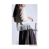 アートフルを着飾る裾フリンジ長袖ニット トップス レディース | Sawa a la mode | 詳細画像14 