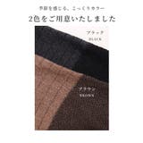 アクセントを加える配色ラインタートルニットトップス レディース ファッション | Sawa a la mode | 詳細画像2