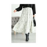 シフォンなのに暖かい裏フリースプリーツスカート レディース ファッション | Sawa a la mode | 詳細画像25