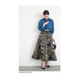 高貴に煌めく花模様のベルト付きジャガードスカート レディース ファッション | Sawa a la mode | 詳細画像4 