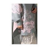 大輪の薔薇を着飾るスリーブ付きニットストールカーディガン レディース ファッション | Sawa a la mode | 詳細画像7