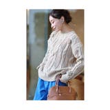 ぽこぽこ可愛いお花咲くニットトップス レディース ファッション | Sawa a la mode | 詳細画像12