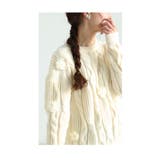 ぽこぽこ可愛いお花咲くニットトップス レディース ファッション | Sawa a la mode | 詳細画像24