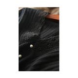 繊細なレースをあしらったVネックリブニットトップス レディース ファッション | Sawa a la mode | 詳細画像4