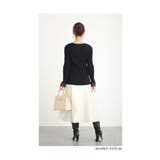 繊細なレースをあしらったVネックリブニットトップス レディース ファッション | Sawa a la mode | 詳細画像17