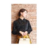 星のように瞬くビジューのパフスリーブブラウストップス レディース ファッション | Sawa a la mode | 詳細画像7