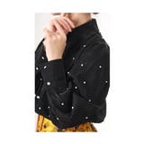 星のように瞬くビジューのパフスリーブブラウストップス レディース ファッション | Sawa a la mode | 詳細画像9