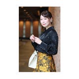 星のように瞬くビジューのパフスリーブブラウストップス レディース ファッション | Sawa a la mode | 詳細画像12