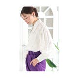 星のように瞬くビジューのパフスリーブブラウストップス レディース ファッション | Sawa a la mode | 詳細画像22