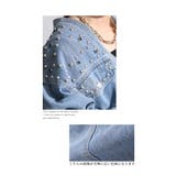 ヴィンテージな甘辛スタイルスタッズデニムジャケット アウター レディース | Sawa a la mode | 詳細画像4