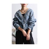 ヴィンテージな甘辛スタイルスタッズデニムジャケット アウター レディース | Sawa a la mode | 詳細画像7