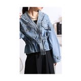 ヴィンテージな甘辛スタイルスタッズデニムジャケット アウター レディース | Sawa a la mode | 詳細画像16