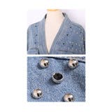 ヴィンテージな甘辛スタイルスタッズデニムジャケット アウター レディース | Sawa a la mode | 詳細画像23