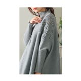 優雅なフェミニンを飾る花柄編みハイネックニット トップス レディース | Sawa a la mode | 詳細画像11