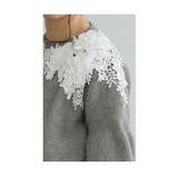 浮き立つ花モチーフレースのニットトップス レディース ファッション | Sawa a la mode | 詳細画像14 