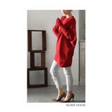 スタイリッシュに体型カバーする変形ドルマンニット レディース ファッション | Sawa a la mode | 詳細画像8