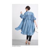 バックフリルのゆったり羽織れるデニムチュニック レディース ファッション | Sawa a la mode | 詳細画像20 