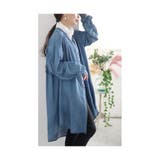 バックフリルのゆったり羽織れるデニムチュニック レディース ファッション | Sawa a la mode | 詳細画像21 