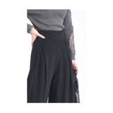 お手洗いの時に裾が床につかないストレッチタックワイドパンツ レディース | Sawa a la mode | 詳細画像11