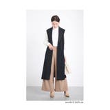 お手洗いの時に裾が床につかないストレッチタックワイドパンツ レディース | Sawa a la mode | 詳細画像15
