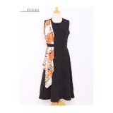 スカーフなびく高揚感たっぷりフレアワンピース レディース ファッション | Sawa a la mode | 詳細画像23