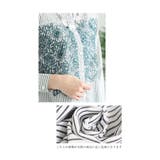 爽やかな花刺繍のストライプシャツチュニック レディース ファッション | Sawa a la mode | 詳細画像5
