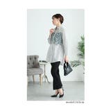 爽やかな花刺繍のストライプシャツチュニック レディース ファッション | Sawa a la mode | 詳細画像11