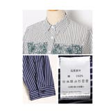 爽やかな花刺繍のストライプシャツチュニック レディース ファッション | Sawa a la mode | 詳細画像27