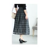 リバーシブルで着れる2wayチェック柄スカート レディース ファッション | Sawa a la mode | 詳細画像20