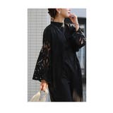 1枚でお洒落見えなレース袖ロングワンピース ドレス レディース | Sawa a la mode | 詳細画像12 