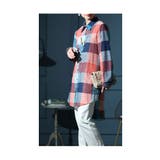 カジュアルスタイルの王道チェック柄シャツチュニック レディース ファッション | Sawa a la mode | 詳細画像17