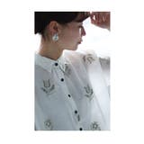 ナチュラルな花刺繍が舞うレース襟コットンブラウス レディース ファッション | Sawa a la mode | 詳細画像10