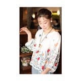 艶やかなチューリップ畑の刺繍シャツブラウス レディース ファッション | Sawa a la mode | 詳細画像11