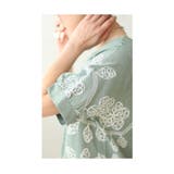 蔦に流れる草花刺繍のふんわり袖シャツブラウス レディース ファッション | Sawa a la mode | 詳細画像7 