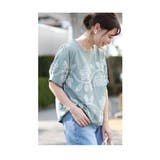 蔦に流れる草花刺繍のふんわり袖シャツブラウス レディース ファッション | Sawa a la mode | 詳細画像12 