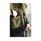 エッジの効いたミリタリースタイル異素材レースワンピース レディース ファッション | Sawa a la mode | 詳細画像7