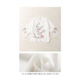 シフォンに咲く花刺繍のチャイナ風シャツブラウス レディース ファッション | Sawa a la mode | 詳細画像5