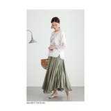 シフォンに咲く花刺繍のチャイナ風シャツブラウス レディース ファッション | Sawa a la mode | 詳細画像10